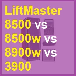LiftMaster 8500 vs 8500w vs 8900w vs 3900 vs 3800 compare